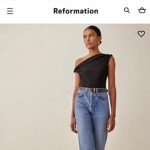 Reformation Cello knit top size small